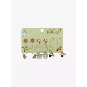 Studio Ghibli My Neighbor Totoro Acorn Mushroom Earring Set